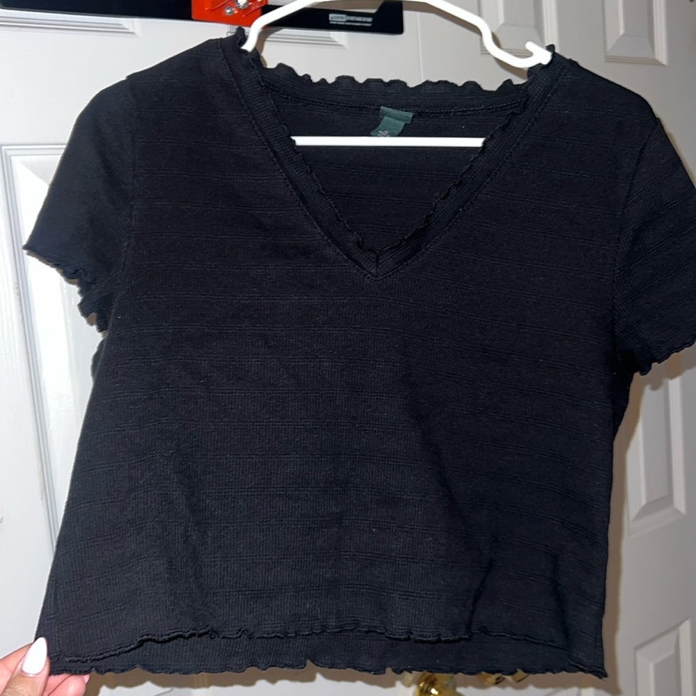 Wild fable scalloped crop top size xl